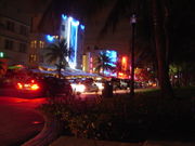 South Miami Beach, Fl. at Night.